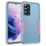 For Samsung Galaxy A53 5G TPU + PC Shockproof Protective Phone Case(Grey Green + Pink)