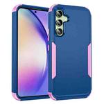 For Samsung Galaxy A54 5G TPU + PC Shockproof Protective Phone Case(Royal Blue + Pink)