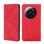 For Xiaomi 13 Ultra 5G Skin Feel Magnetic Leather Phone Case(Red)