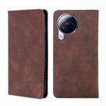 For Xiaomi Civi 3 5G Skin Feel Magnetic Leather Phone Case(Dark Brown)