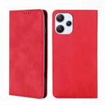 For Xiaomi Redmi 12 4G Skin Feel Magnetic Leather Phone Case(Red)