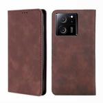 For Xiaomi Redmi K60 Ultra Skin Feel Magnetic Leather Phone Case(Dark Brown)