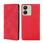 For Xiaomi Redmi 13C Skin Feel Magnetic Leather Phone Case(Red)