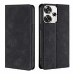For Xiaomi Redmi Turbo 3 5G Skin Feel Magnetic Leather Phone Case(Black)
