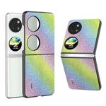 For Huawei Pocket 2 ABEEL Diamond Black Edge Phone Case(Rainbow Diamond)