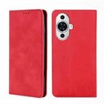 For Huawei nova 11 4G Skin Feel Magnetic Leather Phone Case(Red)