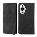 For Huawei nova 11 4G Skin Feel Magnetic Leather Phone Case(Black)