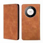 For Huawei Mate 60 Pro / Pro+ Skin Feel Magnetic Leather Phone Case(Light Brown)