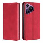 For Huawei Pura 70 Pro / Pro+ Skin Feel Magnetic Leather Phone Case(Red)