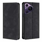 For Huawei Pura 70 Pro / Pro+ Skin Feel Magnetic Leather Phone Case(Black)