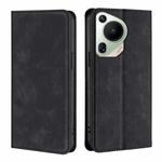 For Huawei Pura 70 Ultra Skin Feel Magnetic Leather Phone Case(Black)