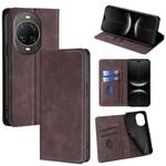 For Huawei nova 14 Ultra 5G Skin Feel Magnetic Leather Phone Case(Dark Brown)