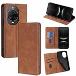 For Huawei nova 14 Ultra 5G Skin Feel Magnetic Leather Phone Case(Light Brown)