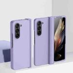 For Samsung Galaxy Z Fold6 Skin Feel PC Phone Case with Hinge(Purple)