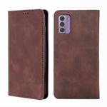 For Nokia G42 5G Skin Feel Magnetic Leather Phone Case(Dark Brown)