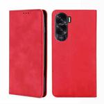For Honor X50i 5G / 9 Lite Skin Feel Magnetic Leather Phone Case(Red)