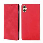 For Samsung Galaxy A05 4G Skin Feel Magnetic Leather Phone Case(Red)