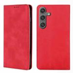 For Samsung Galaxy S24 5G Skin Feel Magnetic Leather Phone Case(Red)