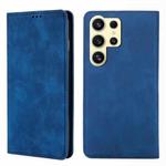 For Samsung Galaxy S24 Ultra 5G Skin Feel Magnetic Leather Phone Case(Blue)