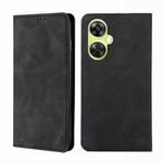 For OnePlus Nord CE 3 Lite 5G Skin Feel Magnetic Leather Phone Case(Black)