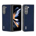 For Samsung Galaxy Z Fold5 ABEEL Carbon Fiber Texture Protective Phone Case(Dark Blue)