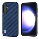 For Samsung Galaxy S23 FE 5G ABEEL Carbon Fiber Texture Protective Phone Case(Dark Blue)