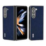 For Samsung Galaxy Z Fold6 ABEEL Carbon Fiber Texture Protective Phone Case(Dark Blue)