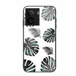For vivo iQOO Z7 Colorful Painted Glass Phone Case(Banana Leaf)