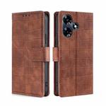 For Infinix Hot 30 4G Skin Feel Crocodile Magnetic Clasp Leather Phone Case(Brown)