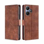 For Infinix Hot 30i 4G Skin Feel Crocodile Magnetic Clasp Leather Phone Case(Brown)