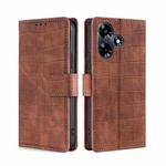 For Infinix Smart 7 HD Skin Feel Crocodile Magnetic Clasp Leather Phone Case(Brown)