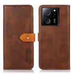 For Xiaomi 13T / Redmi K60 Ultra KHAZNEH Cowhide Texture Flip Leather Phone Case(Brown)