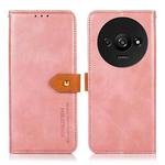 For Xiaomi Redmi A3 KHAZNEH Cowhide Texture Flip Leather Phone Case(Rose Gold)