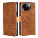 For Xiaomi Civi 4 Pro Skin Feel Crocodile Magnetic Clasp Leather Phone Case(Brown)