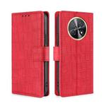 For Huawi Enjoy 60X Skin Feel Crocodile Magnetic Clasp Leather Phone Case(Red)