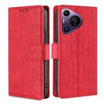 For Huawei Pura 70 Pro / 70 Pro+ 5G Skin Feel Crocodile Magnetic Clasp Leather Phone Case(Red)