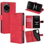 For Huawei nova 14 5G Skin Feel Crocodile Magnetic Clasp Leather Phone Case(Red)