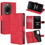 For Huawei nova 14 Ultra 5G Skin Feel Crocodile Magnetic Clasp Leather Phone Case(Red)