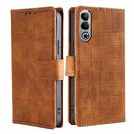 For OnePlus Nord CE4 5G Skin Feel Crocodile Magnetic Clasp Leather Phone Case(Brown)