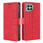 For OnePlus Ace 3 Pro 5G Skin Feel Crocodile Magnetic Clasp Leather Phone Case(Red)