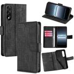 For OnePlus Ace 5 Ultra / Nord 5 Skin Feel Crocodile Magnetic Clasp Leather Phone Case(Black)