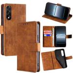 For OnePlus Ace 5 Ultra / Nord 5 Skin Feel Crocodile Magnetic Clasp Leather Phone Case(Brown)