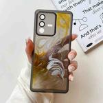 For vivo S12 Pro Oil Painting Electroplating TPU Phone Case(Grey)