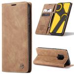 For Xiaomi Redmi Note 9 Pro/Note 9 Pro Max/Note 9s CaseMe 013 Multifunctional Horizontal Flip Leather Case, with Card Slot & Holder & Wallet(Brown)