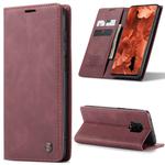 For Xiaomi Redmi Note 9 Pro/Note 9 Pro Max/Note 9s CaseMe 013 Multifunctional Horizontal Flip Leather Case, with Card Slot & Holder & Wallet(Wine Red)