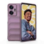 For Realme C55 4G Magic Shield TPU + Flannel Phone Case(Purple)