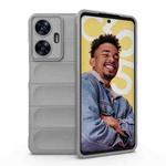 For Realme C55 4G Magic Shield TPU + Flannel Phone Case(Grey)