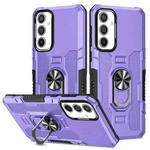 For Samsung Galaxy A54 Ring Holder Armor Hybrid Phone Case(Purple)