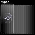 For Asus ROG Phone 7 / 7 Pro 50pcs 0.26mm 9H 2.5D Tempered Glass Film