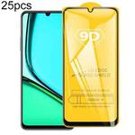 For Realme C51s 25pcs 9D Full Glue Screen Tempered Glass Film